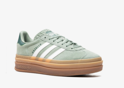 Adidas Gazelle Bold “Silver Green Gum” sneakers