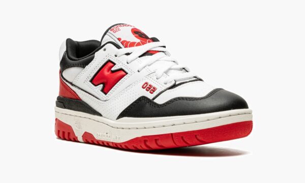 New balance 550 White/Red?black - Sneakers Outlet Co