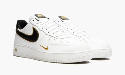 Air Force 1 07 LV8 Double Swoosh White Black Gold - Sneakers Outlet Co